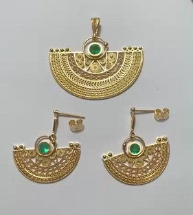 PRE-COLUMBIAN FILIGREE SET – ANCESTRAL ART IN GOLD